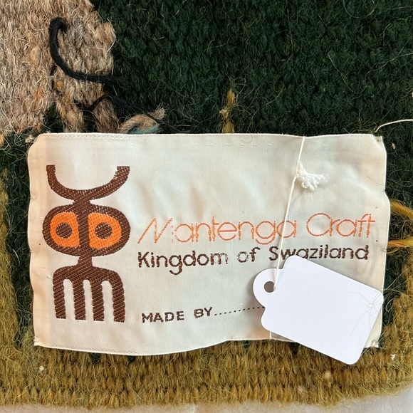 Handcrafted Tapestry with Forest Animals handmade rug wall hanging - Picture 15 of 15